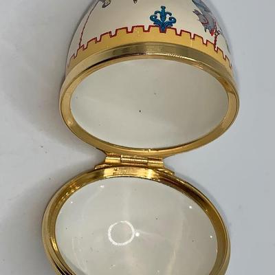 1981 Halcyon Days Easter Egg Trinket Box