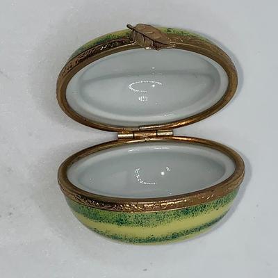 Limoges Watermelon Trinket Box - France