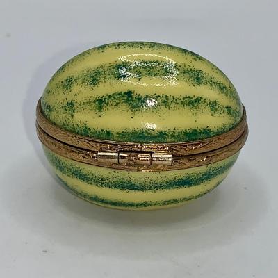Limoges Watermelon Trinket Box - France