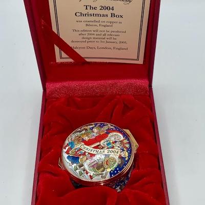Christmas 2004 Halcyon Days Trinket Box