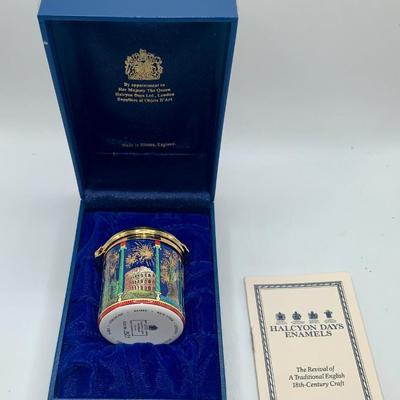 New Years 2000 Halcyon Days Trinket Box