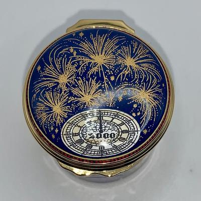 New Years 2000 Halcyon Days Trinket Box