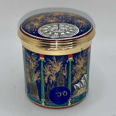 New Years 2000 Halcyon Days Trinket Box