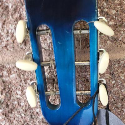BC Blue Acoustic Guitar & Nylon Carry Bag
