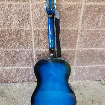 BC Blue Acoustic Guitar & Nylon Carry Bag