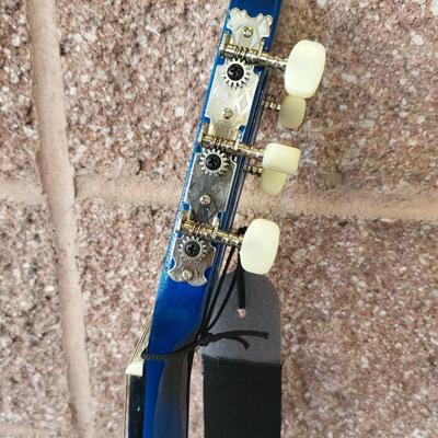 BC Blue Acoustic Guitar & Nylon Carry Bag