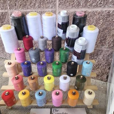 Home Serger Sewing Machine, Threads + Accessories