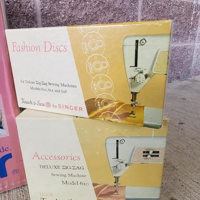 Home Serger Sewing Machine, Threads + Accessories