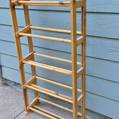 Wood Shoe Rack #1