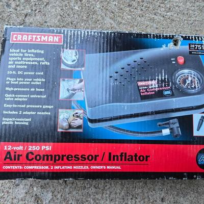 New in the Box Craftsman 12 Volt 250 psi Air Compressor