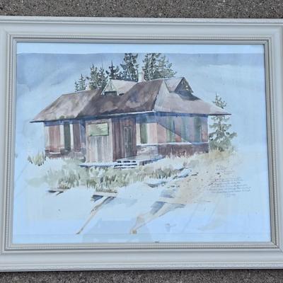 Original Authentic Colorado History Watercolor