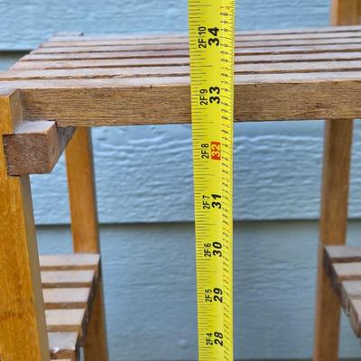 Vintage Wood Graduating Plant Stand