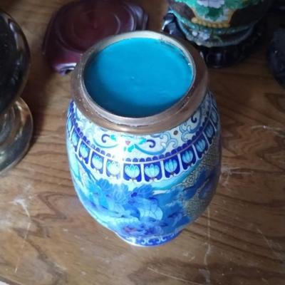 Vintage Chinese floral vase