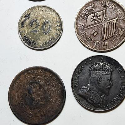 Asian China Hong Kong Coins Lot