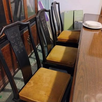 Vintage Asian Dining Table and Chairs