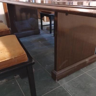 Vintage Asian Dining Table and Chairs