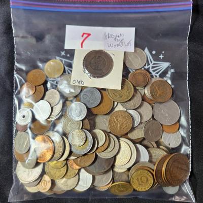 Very Large Coin Lot from Around the World 1800's 1900's