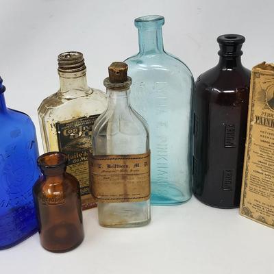 Antique Shaving Accessories & Medicine Bottles