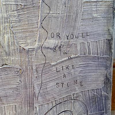 Mixed Media Original Art on Canvas: The Times They Are A-Changin (2B-HS)