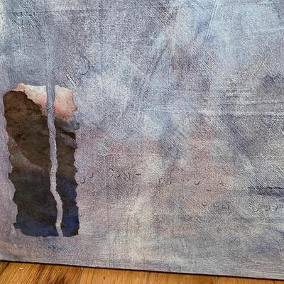 Mixed Media Original Art on Canvas: The Times They Are A-Changin (2B-HS)