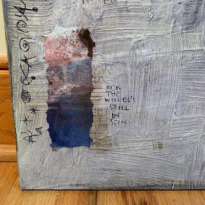 Mixed Media Original Art on Canvas: The Times They Are A-Changin (2B-HS)