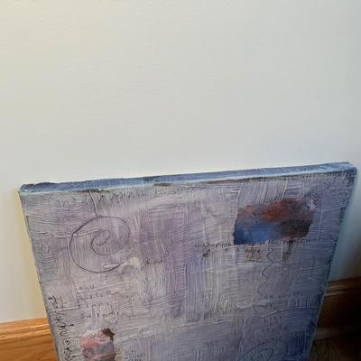 Mixed Media Original Art on Canvas: The Times They Are A-Changin (2B-HS)