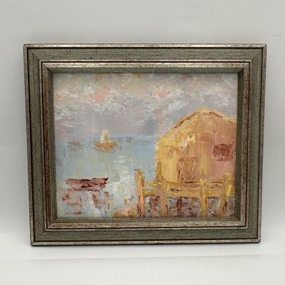 Original ROSENFELD Framed Painting on Canvas