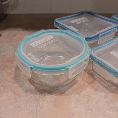 SNAPWARE GLASS FOOD STORAGE CONTAINERS