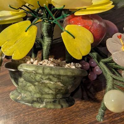Vintage Chinese Jade Bonsai Arrangement