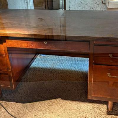 Solid Wood Executive Desk