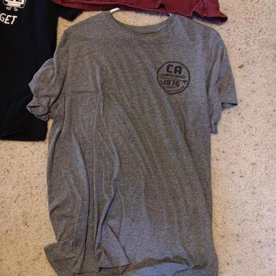 MEN'S LARGE SHIRTS & PANTS, 34 X 32 JEANS