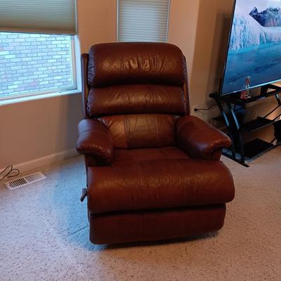 LA Z BOY LEATHER ROCKER RECLINER