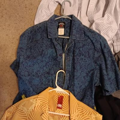 MEN'S LARGE SHIRTS AND JACKET