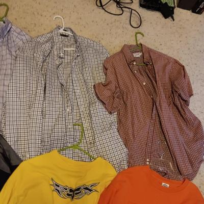 MEN'S LARGE SHIRTS AND JACKET