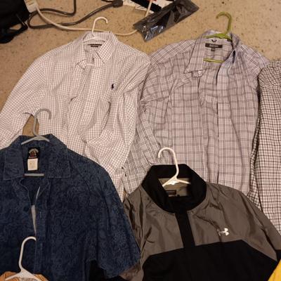 MEN'S LARGE SHIRTS AND JACKET
