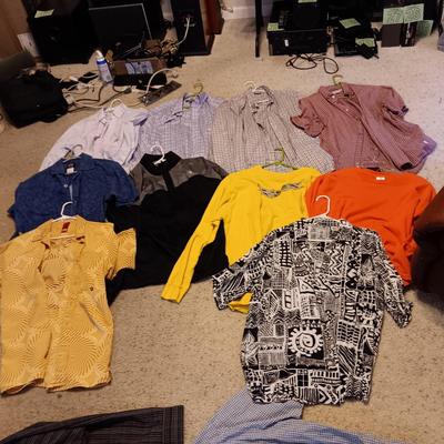 MEN'S LARGE SHIRTS AND JACKET