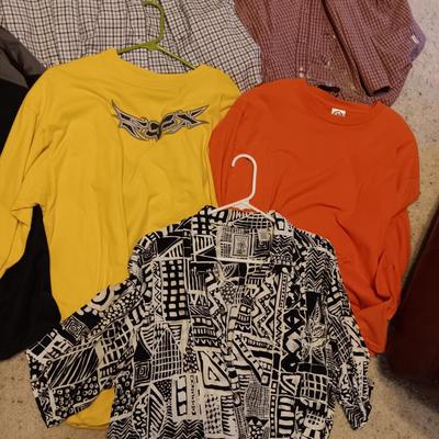 MEN'S LARGE SHIRTS AND JACKET