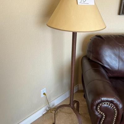 Brown Rustic Finish Floor Lamp