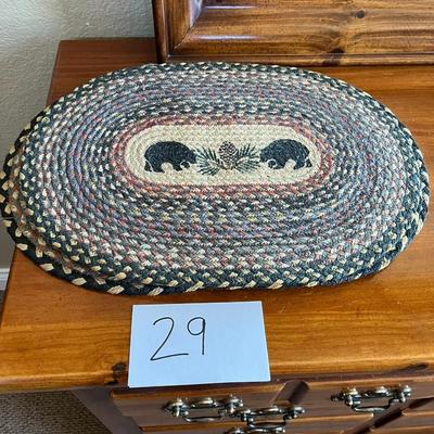 4 Piece Bear Placemats