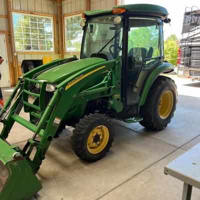 2007 John Deere 3320 With 300 CX Loader & Cab with Air Conditioning