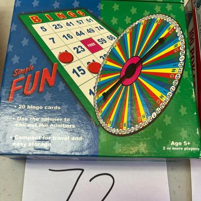 Spinner Bingo Travel Game