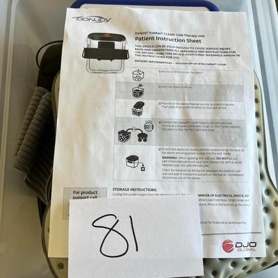Donjoy IceMan Clear Cold Therapy Unit