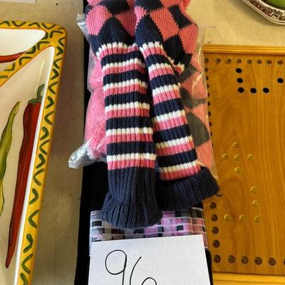 Pink/Navy Blue Golf Club Cover Set & Dry Towel