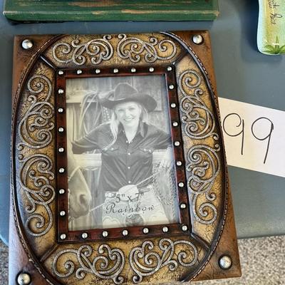5x7 Western Leather Picture Frame