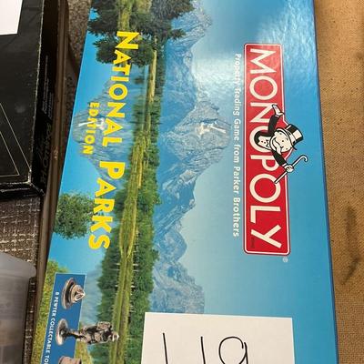 2 Board Games - Clue, Monopoly National Parks Edition