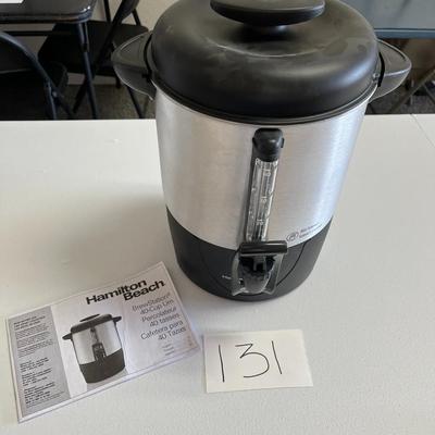 Hamilton Beach BrewStation 40 Cup Urn Percolateur W/Manual
