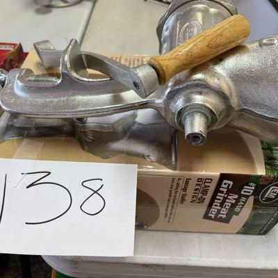 Lem #10 Hand Meat Grinder, Clamp On Design