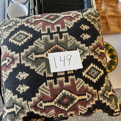 2 Decorative Native American Design Throw Pillows