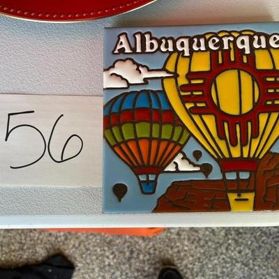 EarthStones Handglazed Wall Decor Albuquerque Hot Air Balloons