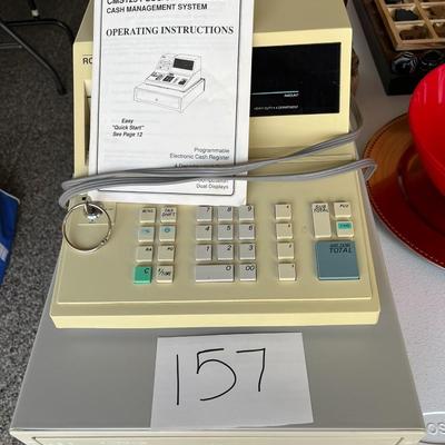 Royal Cash Management System Cash Register W/Drawer, Key & Manual